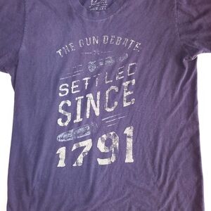 Gun Debate Settled 1791 T-Shirt M